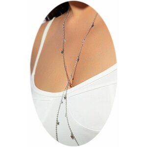 🆕Women Silver Belly Waist Chain Body Chain Jewelry Chain Bra Lingerie